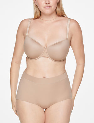 24/7® Classic T-Shirt Bra, Taupe - Thirdlove - Nylon/Spandex,model1