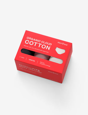 Organic Cloud Cotton Hipster 3 Pack Box