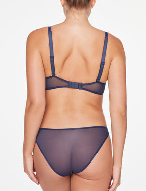 Bare Mesh Plunge Bra, Indigo - Thirdlove - Mesh,modelDDD