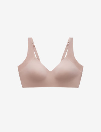 ComfortStretch Smoothing Wireless Bra, Taupe - Thirdlove - Nylon/Spandex,model