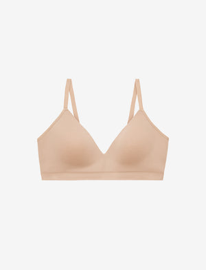 Form 360 Fit™ Wireless Bra - Taupe - Nylon/Spandex -Thirdlove