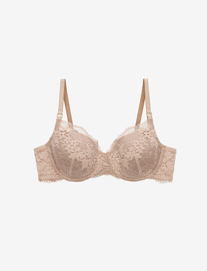 All Day Lace T-Shirt Bra, Taupe - Thirdlove - 51% Recycled nylon/42% Nylon/7% Spandex