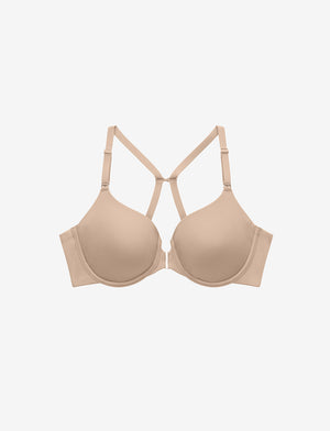 ComfortStretch Smoothing Front Close Bra, Taupe - Thirdlove - Nylon/Spandex