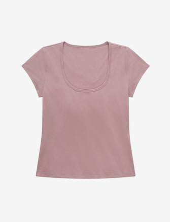 Organic Cloud Cotton Shelf Bra Tee