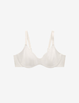 Organic Cloud Cotton Unlined Bra, Sea Salt - Thirdlove - Organic Cotton/Spandex