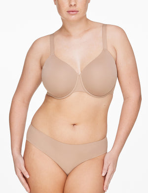 ComfortStretch Smoothing Full Coverage Bra, Taupe - Thirdlove - Nylon/Spandex,modelVV