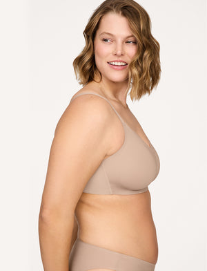 Sculpting Wireless Minimizer, Taupe - Thirdlove - Nylon/Spandex,modelUU