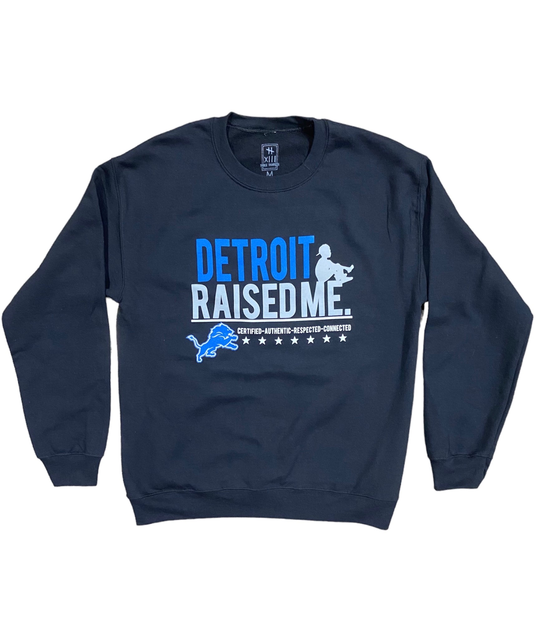 DETROIT RAISED ME LIONS CREWNECK