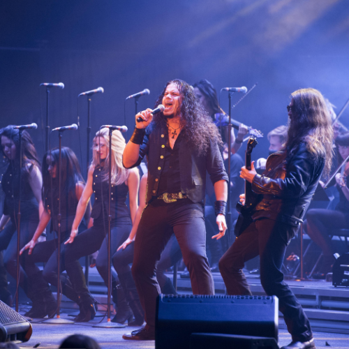 Trans-Siberian Orchestra performing on stage.