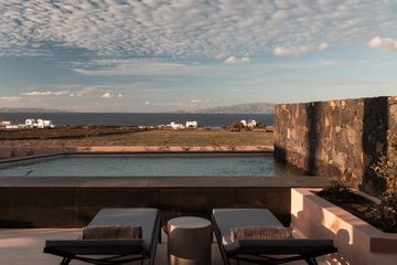 Sea View from the Senses Bungalow with Zen Pool at Domes Novos Santorini