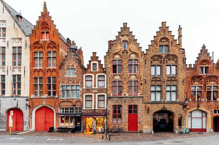 Bruges old town skyline, Flanders, Belgium