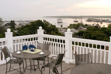 Patio overlooking ocean