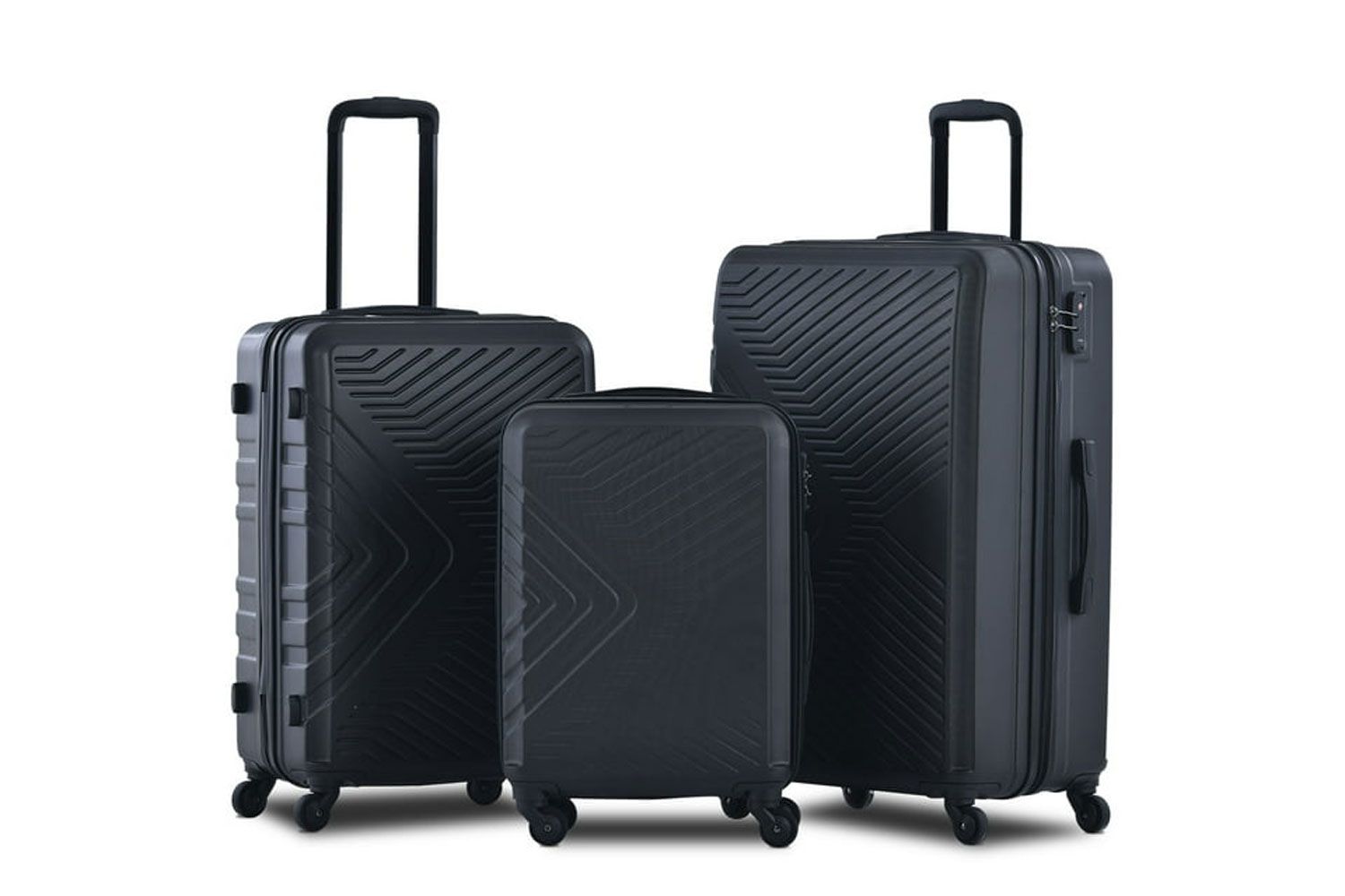 Travelhouse 3 Piece Hardshell Luggage Set Hardside Lightweight