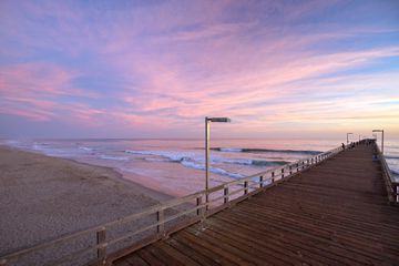 Sunset at Port Hueneme pier in Oxnard California United States