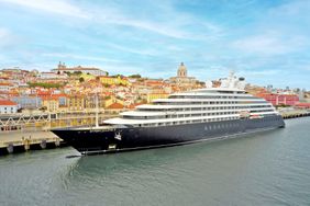 The Scenic Eclipse II docked in Lisbon, Portugal