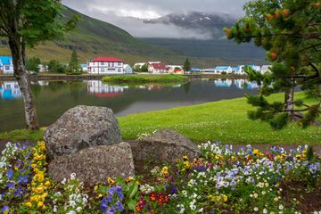 Quaint artist town of Seydisfjordur, Iceland