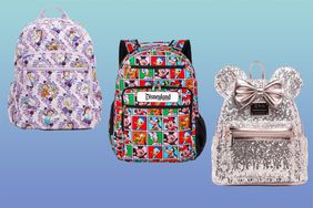 collage of popular Disney backpacks
