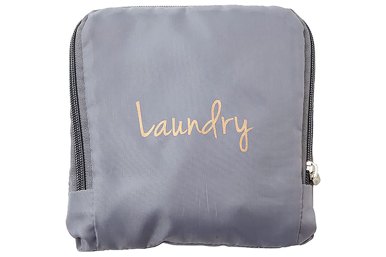 Miamica Soft Travel Laundry Bag with Zipper and Drawstring