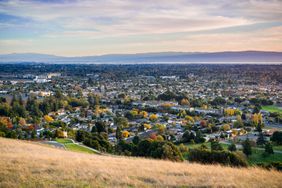 View towards Fremont and Union City from Garin Dry Creek Pioneer Regional Park