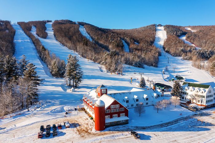 Aerial view of Ragged Mountain Ski Resort
