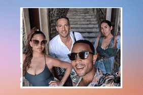 (From left to right) Chrissy Teigen, Mike Rosenthal, John Legend, and Jen Atkin