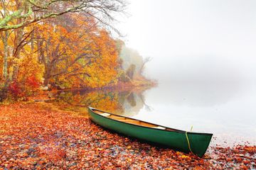 Beautiful autumn colors in the small village of Sandwich on the Cape Cod region of Massachusetts