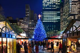 The Holiday Market in Bryant Park, New York