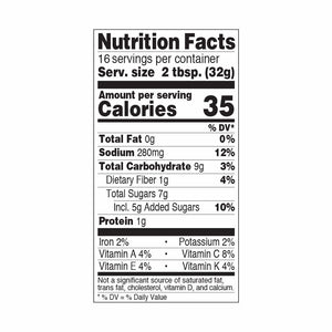 True Made Foods Kansas City BBQ Sauce - Nutrition Facts