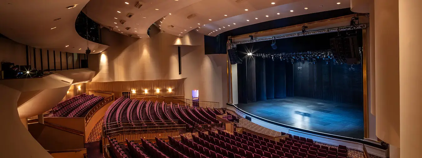 Empty Showroom Stage and Seats