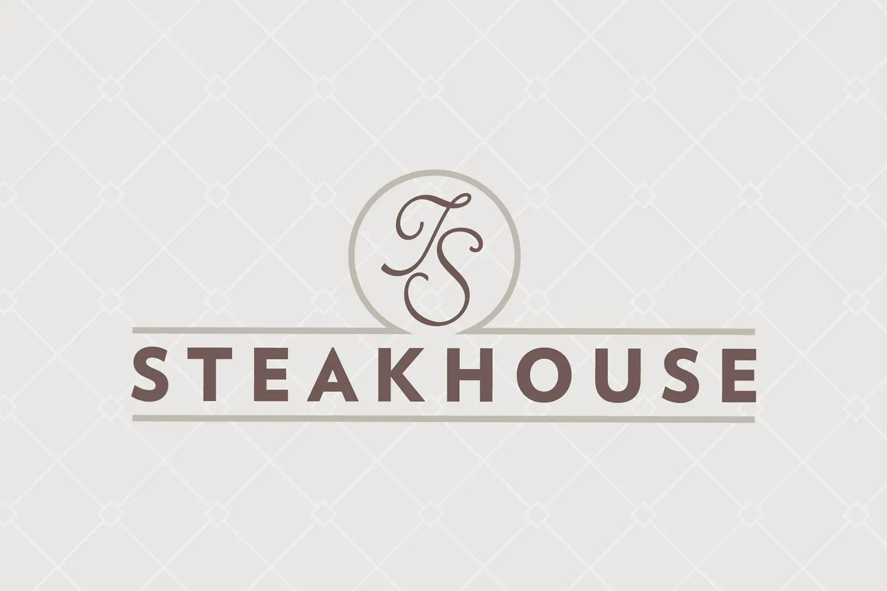 TS Steakhouse Logo white and gold