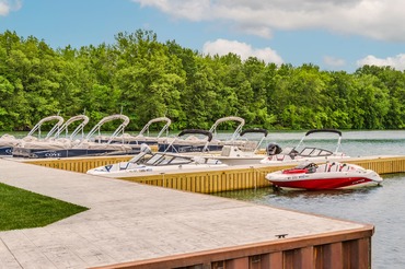 boats docked at The Cove