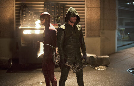 The Flash Grant Gustin Green Arrow Stephen Amell