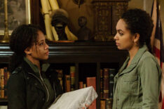 Nicole Beharie and Lyndie Greenwood in Sleepy Hollow