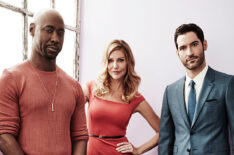 DB Woodside, Tricia Helfer and Tom Ellis from FOX's 'Lucifer'