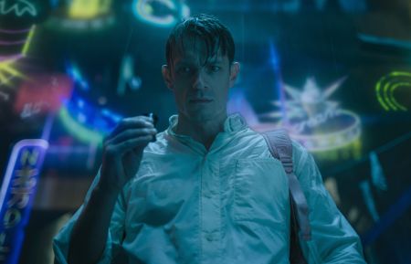 Joel Kinnaman as Takeshi Kovacs in Altered Carbon