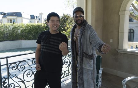 Hudson Yang and RZA in Fresh Off the Boat