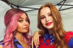 Riverdale - season 5 set - Vanessa Morgan and Madelaine Petsch