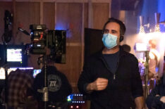Director Nestor Carbonell on the set of New Amsterdam - Season 4