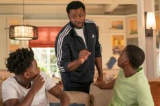 Jalyn Hall, Derek Luke, and Amir O'Neil in The Crossover