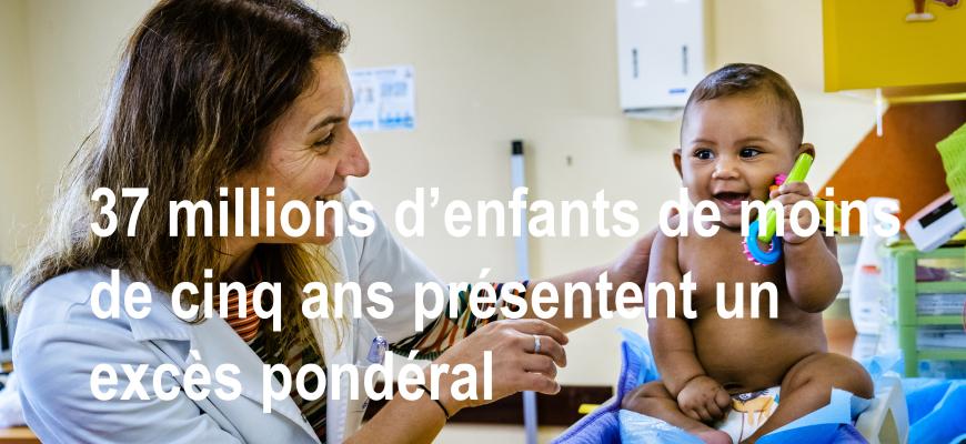 37 millions d’enfants de moins de cinq ans présentent un excès pondéral