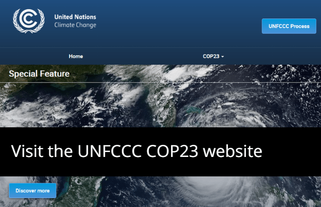 UNFCCC COP23 website