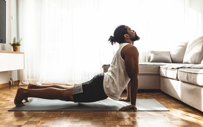 Man doing yoga