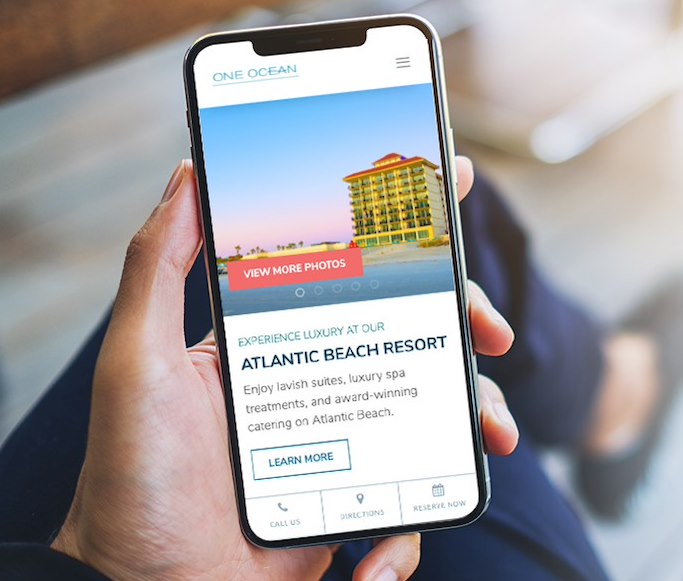 One Ocean Resort and Spa Mobile Hospitality Website Design