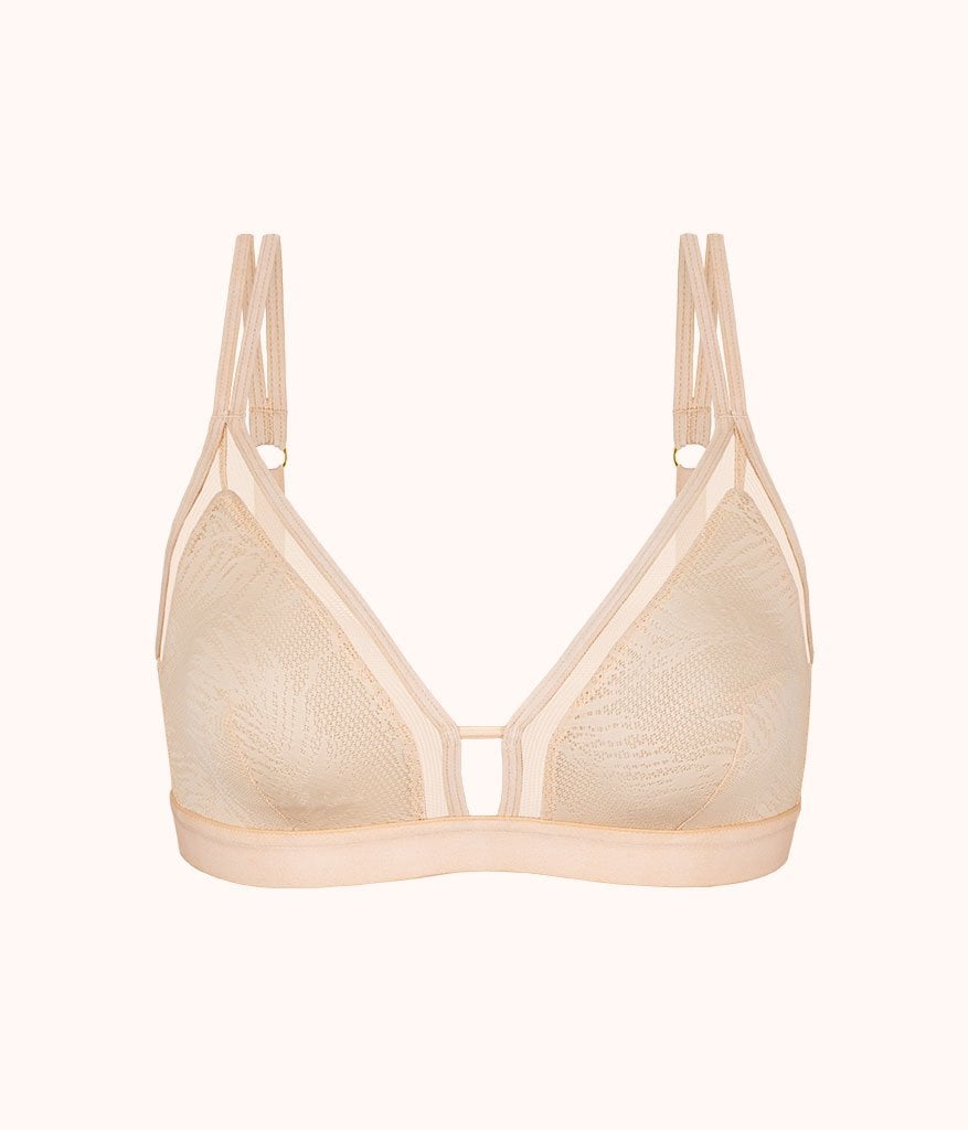 The Smooth Lace Bralette: Toasted Almond