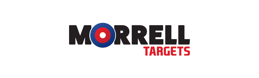 Logo of Morrell Targets with a stylized archery target symbol above the word 'MORRELL' in a black to gray gradient and the word 'TARGETS' in red below.