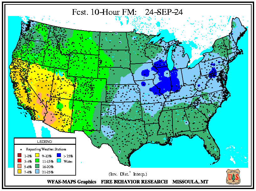 WFAS 10-Hour Fuel Moisture Computed 10-Hour Fuel Moisture)