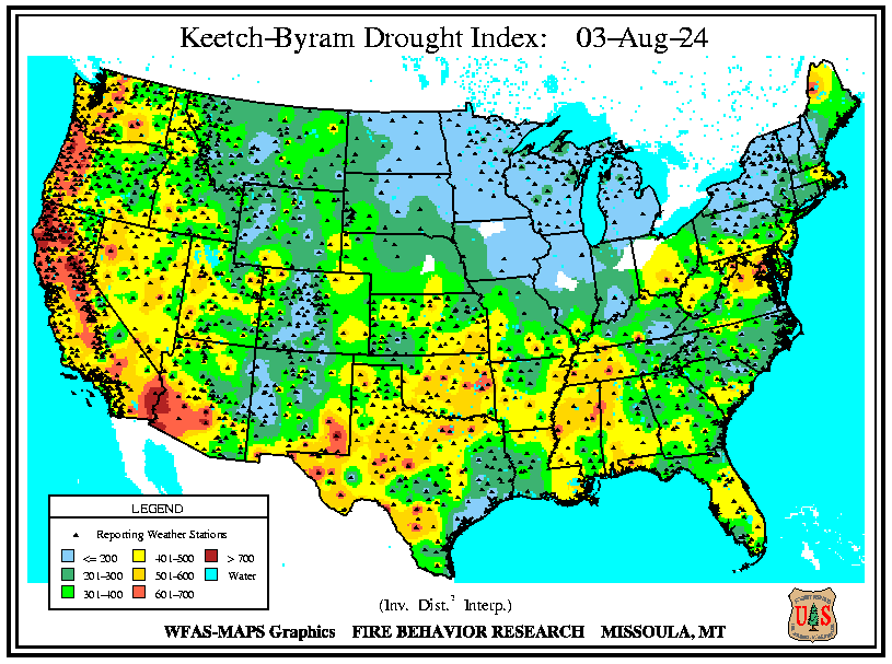 WFAS - Keetch-Byram Drought Index