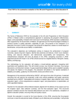 Malawi, Summative Evaluation of the UN Joint Programme on Girls Education JPGE-III