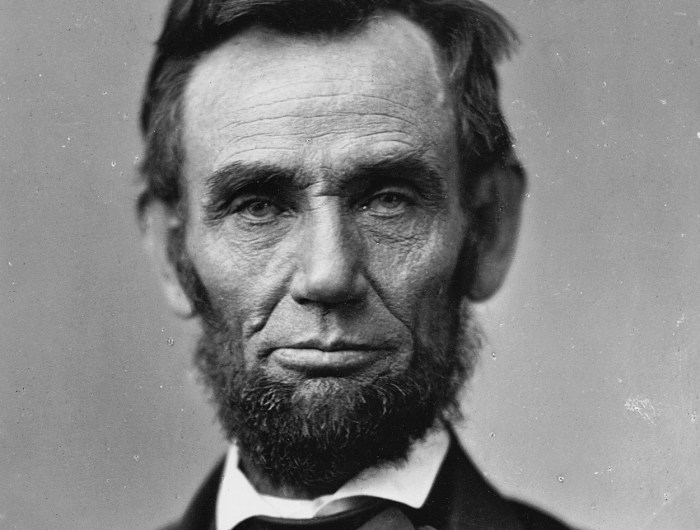 Portrait of Abraham Lincoln, the 16th President of the United States