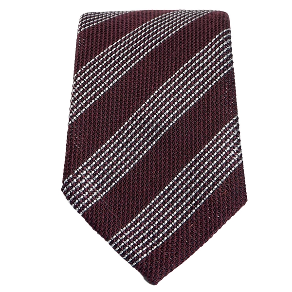 Dark Red Stripes Tie